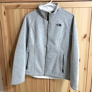 Grey North Face Jacket - Size M